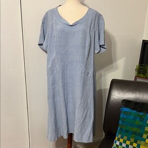 Z from Zenobia Light Blue Short Sleeve Dress Size 18